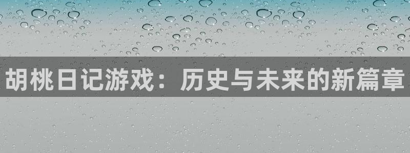 im电竞官网注册方法有哪些：胡桃日记游戏：历史与未来的新篇章